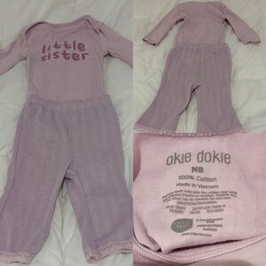 Okie Dokie Lavender Little Sister Set